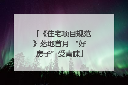 《住宅项目规范》落地首月 “好房子”受青睐