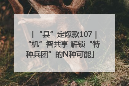 “县”定爆款107｜“机”智共享 解锁“特种兵团”的N种可能