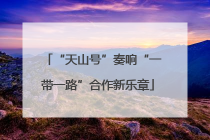 “天山号”奏响“一带一路”合作新乐章