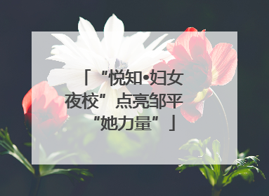 “悦知•妇女夜校”点亮邹平“她力量”