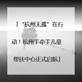 “杭州无孤”在行动！杭州手牵手儿童帮扶中心正式启航