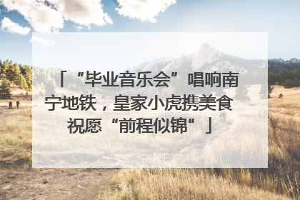 “毕业音乐会”唱响南宁地铁，皇家小虎携美食祝愿“前程似锦”