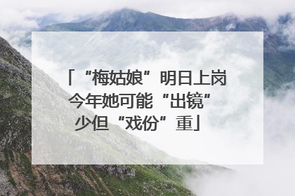 “梅姑娘”明日上岗 今年她可能“出镜”少但“戏份”重