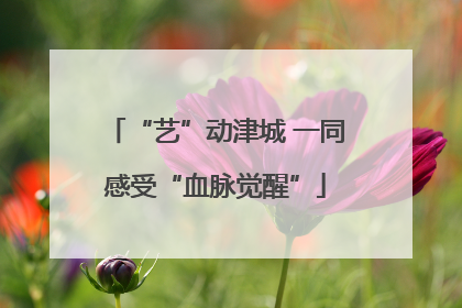 “艺”动津城 一同感受“血脉觉醒”