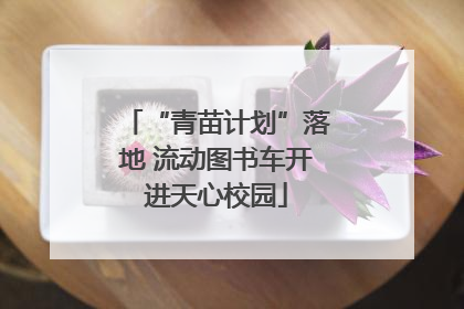 “青苗计划”落地 流动图书车开进天心校园