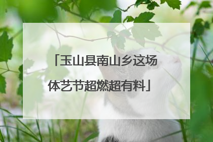 玉山县南山乡这场体艺节超燃超有料