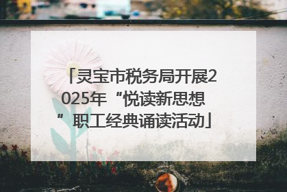 灵宝市税务局开展2025年“悦读新思想”职工经典诵读活动