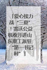 爱心接力战“三夏”！雷沃公益机收开进山东重工派驻“第一书记村”
