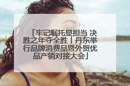 牢记嘱托显担当 决胜之年夺全胜丨丹东举行品牌消费品暨外贸优品产销对接大会