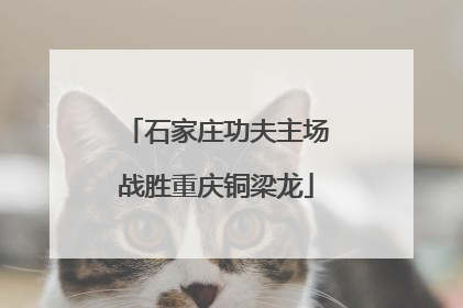 石家庄功夫主场战胜重庆铜梁龙