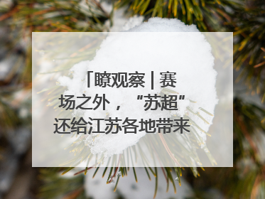 瞭观察 | 赛场之外，“苏超”还给江苏各地带来了什么？