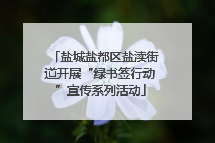 盐城盐都区盐渎街道开展“绿书签行动”宣传系列活动