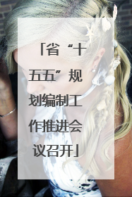 省“十五五”规划编制工作推进会议召开