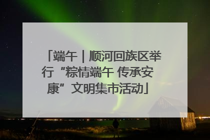 端午｜顺河回族区举行“粽情端午 传承安康”文明集市活动