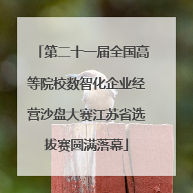 第二十一届全国高等院校数智化企业经营沙盘大赛江苏省选拔赛圆满落幕