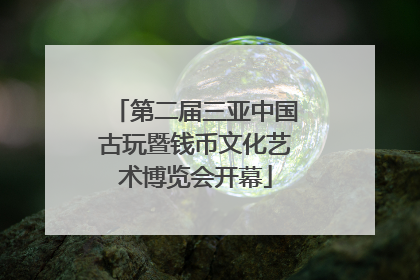 第二届三亚中国古玩暨钱币文化艺术博览会开幕
