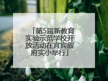 第5届新教育实验示范学校开放活动在宜宾叙府实小举行