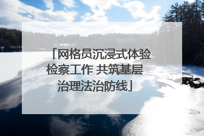 网格员沉浸式体验检察工作 共筑基层治理法治防线