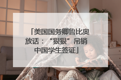 美国国务卿鲁比奥放话：“狠狠”吊销中国学生签证