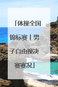 体操全国锦标赛丨男子自由操决赛赛况