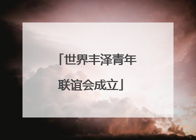 世界丰泽青年联谊会成立