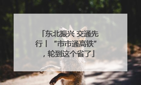 东北振兴 交通先行丨“市市通高铁”，轮到这个省了