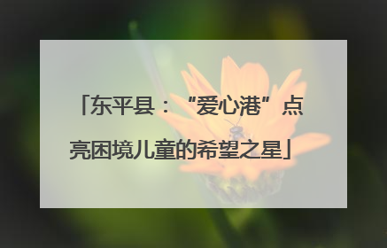 东平县：“爱心港”点亮困境儿童的希望之星
