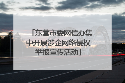 东营市委网信办集中开展涉企网络侵权举报宣传活动