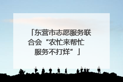 东营市志愿服务联合会“农忙来帮忙 服务不打烊”
