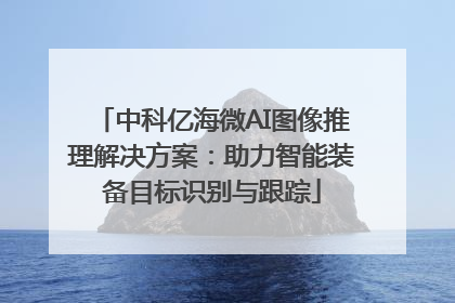 中科亿海微AI图像推理解决方案：助力智能装备目标识别与跟踪