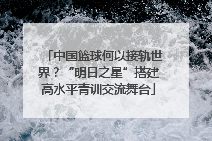 中国篮球何以接轨世界？“明日之星”搭建高水平青训交流舞台