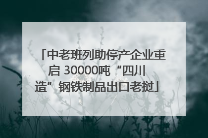中老班列助停产企业重启 30000吨“四川造”钢铁制品出口老挝