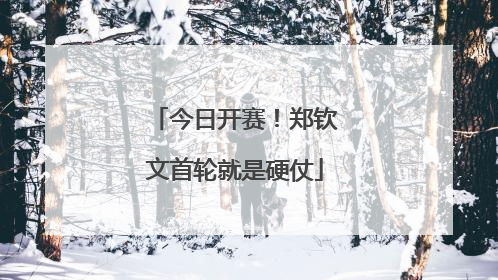 今日开赛！郑钦文首轮就是硬仗