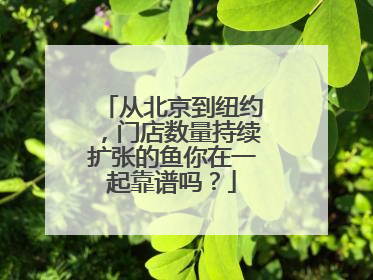 从北京到纽约，门店数量持续扩张的鱼你在一起靠谱吗？