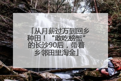从月薪过万到回乡种田！“敢吃螃蟹”的长沙90后，带着乡邻田里淘金