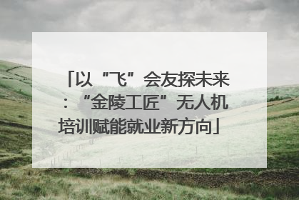 以“飞”会友探未来：“金陵工匠”无人机培训赋能就业新方向