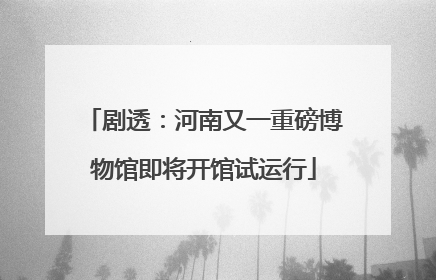 剧透：河南又一重磅博物馆即将开馆试运行