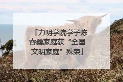 力明学院学子陈睿鑫家庭获“全国文明家庭”殊荣