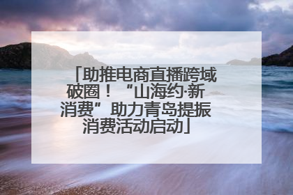 助推电商直播跨域破圈！“山海约·新消费”助力青岛提振消费活动启动