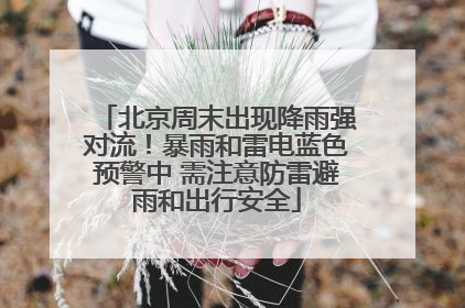 北京周末出现降雨强对流！暴雨和雷电蓝色预警中 需注意防雷避雨和出行安全