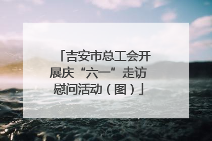 吉安市总工会开展庆“六一”走访慰问活动（图）