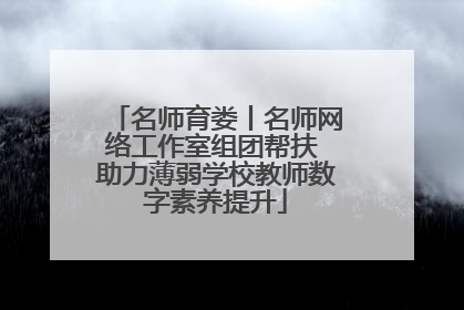 名师育娄丨名师网络工作室组团帮扶 助力薄弱学校教师数字素养提升