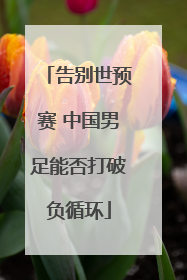 告别世预赛 中国男足能否打破负循环