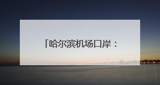 哈尔滨机场口岸：今年以来出入境外籍人员同比增49%