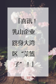 喜讯！乳山企业跻身大湾区“菜篮子”！