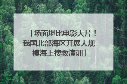 场面堪比电影大片！我国北部海区开展大规模海上搜救演训