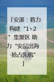 安溪：着力构建“1+2”集聚区 助力“安品出海·抢占先机”