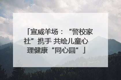 宣威羊场：“警校家社”携手 共绘儿童心理健康“同心圆”