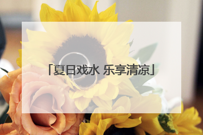 夏日戏水 乐享清凉