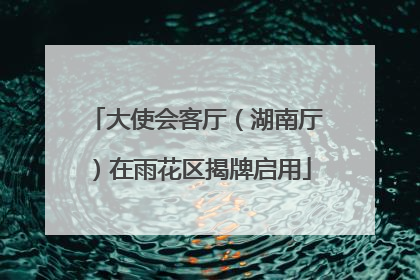 大使会客厅（湖南厅）在雨花区揭牌启用